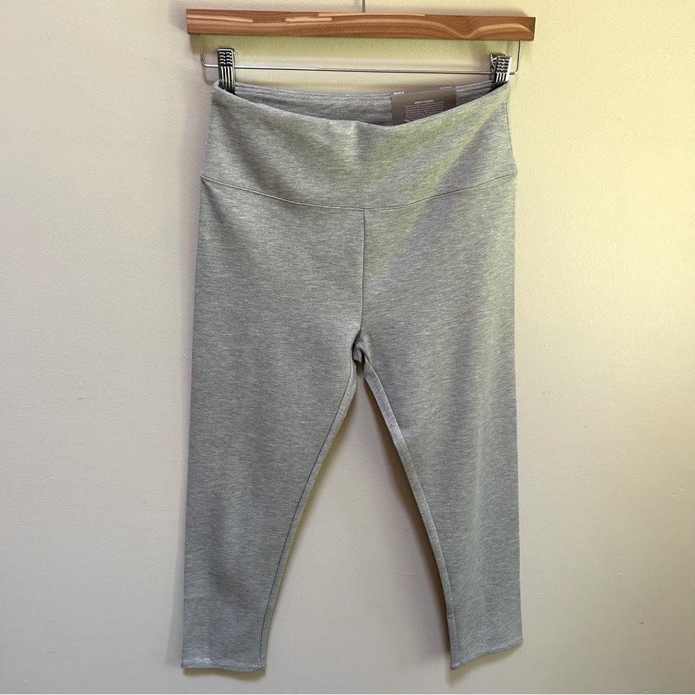 Soft Surroundings ~new~ Heather Gray Stretch Ponte Knit Small Crop 24" Leggings